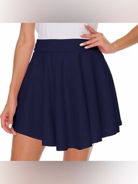 Women's Navy Flared Skater Skirt